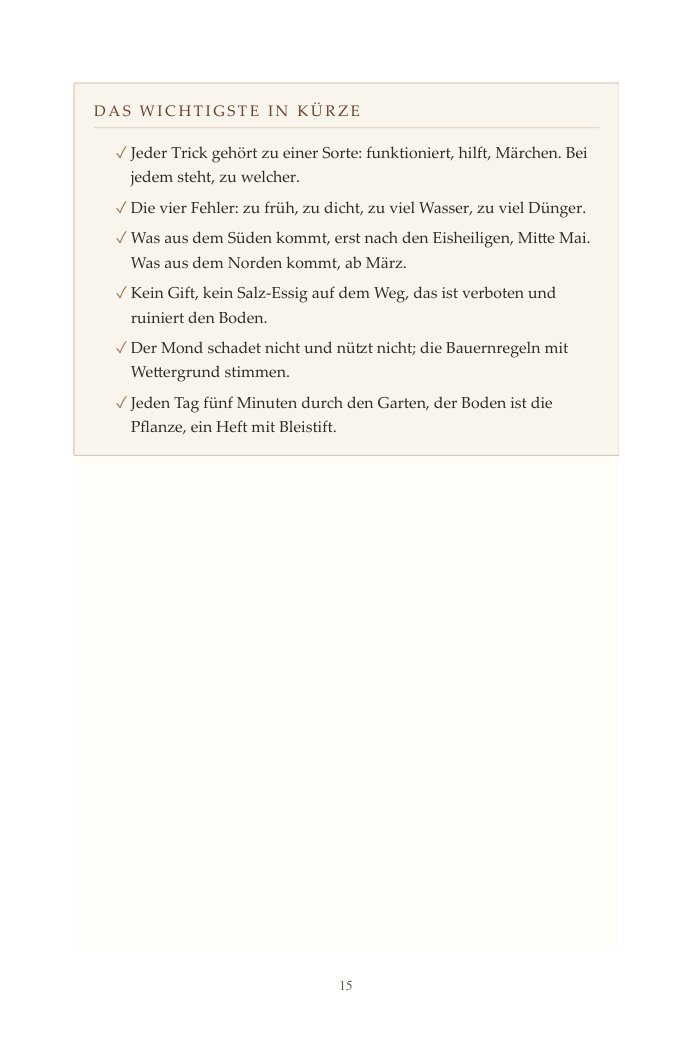 Seite 15: Das Wichtigste in Kürze
